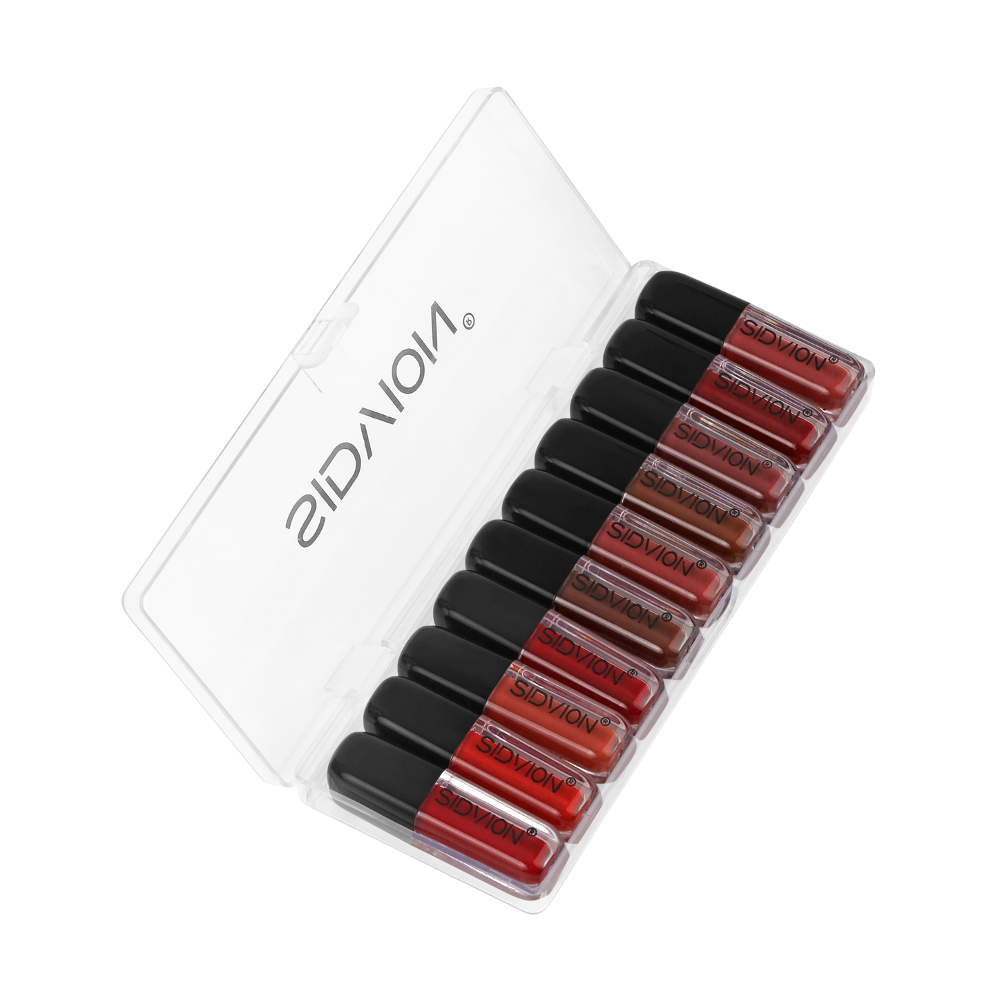 Long Lasting Lipsticks Waterproof Set of 10 Multicolor