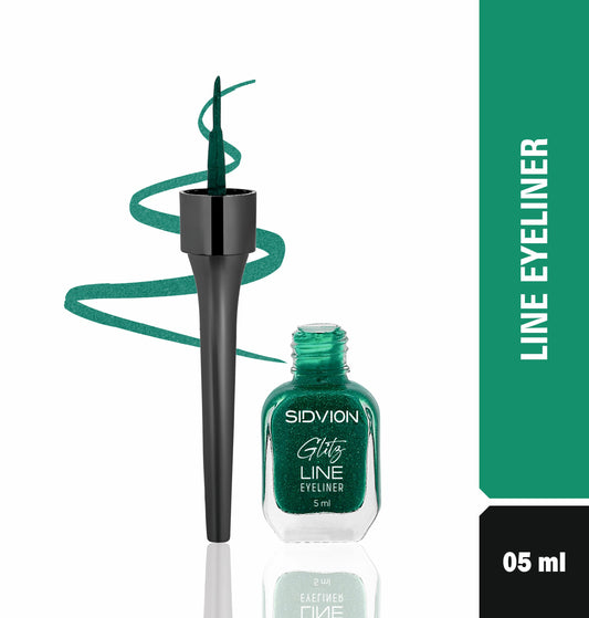 Glitz No Smudge Eyeliner | Quick Drying |Smooth Application | Waterproof 5 ml